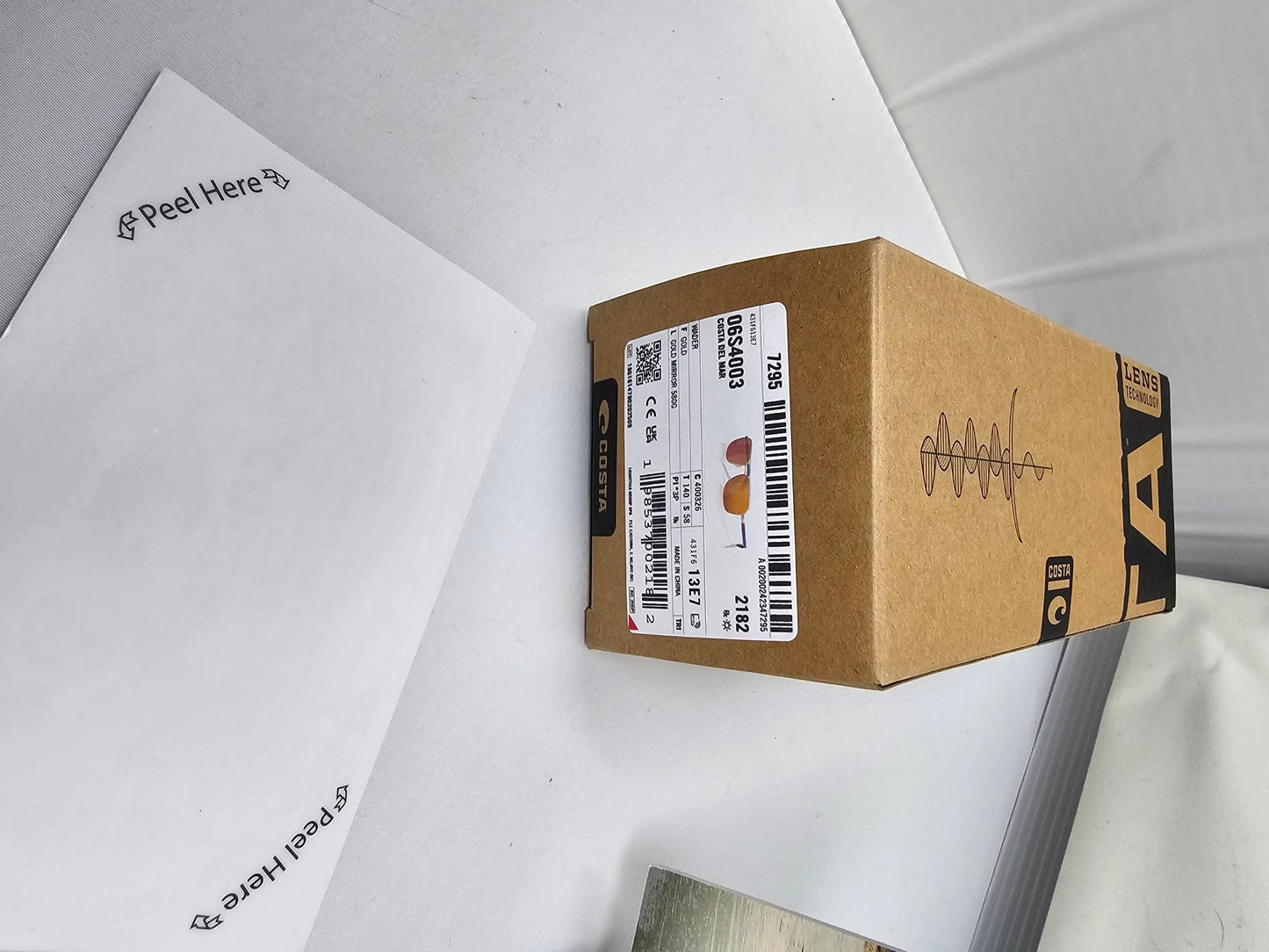 Costa Del Mar Wader Sunglasses Gold Frame Gold Mirror 580G Polarized Lenses