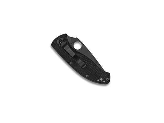 Spyderco Tenacious Lightweight 8Cr13MoV Black FRN Combo Edge Folding Knife C122PSBBK China Made Lifetime Warranty