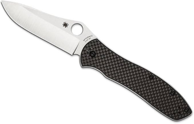 Spyderco Bradly 2 Folder CPM-M4 Blade Carbon Fiber Handle Folding Knife C134CFP2 Lifetime Warranty