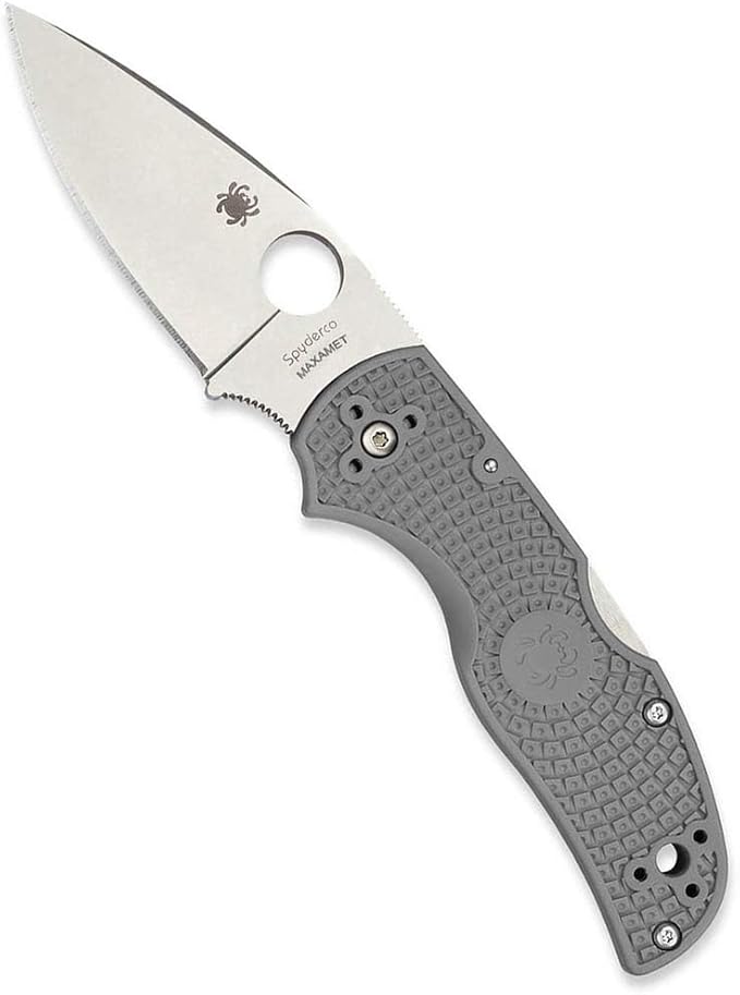 Spyderco Native 5 CPM Maxamet Blade Gray FRN Folding Knife C41PGY5 USA Made Lifetime Warranty