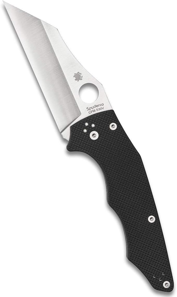 Spyderco YoJumbo CPM-S30V Blade Black G10 Handle Folding Knife C253GP USA Made Lifetime Warranty