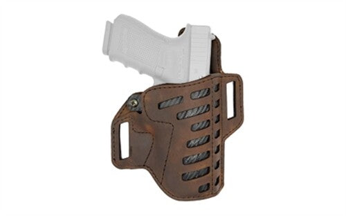 Versacarry Compound OWB Holster Size 3 Distressed Brown Polymer/Water Buffalo Leather C2213-1