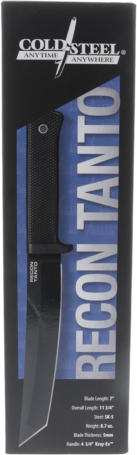 Cold Steel Recon Tanto SK-5 Steel 7" Kray-ex Handle #49LRT