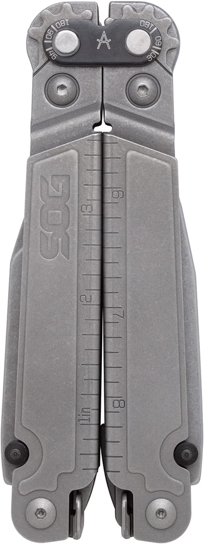 SOG PowerAccess Assist MT Mutli-Tool 21 Tool + 12 Piece Hex Bit Kit & Case Stonewashed Stainless Steel (PA3001-CP)