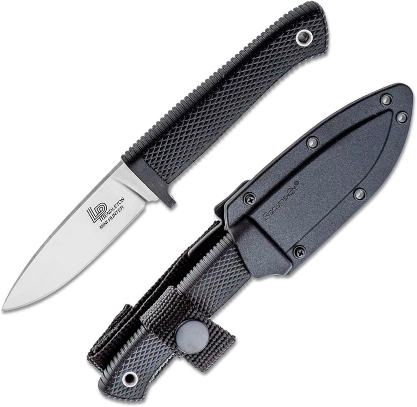 Cold Steel CS-36LPCM Pendleton Mini Hunter CPM-3V Fixed Blade 3" Knife Black Sheath Taiwan