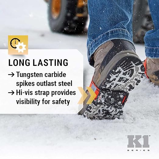 Geroline K1 Mid-Sole Ice Cleats Slim Orange K1MID-SLM