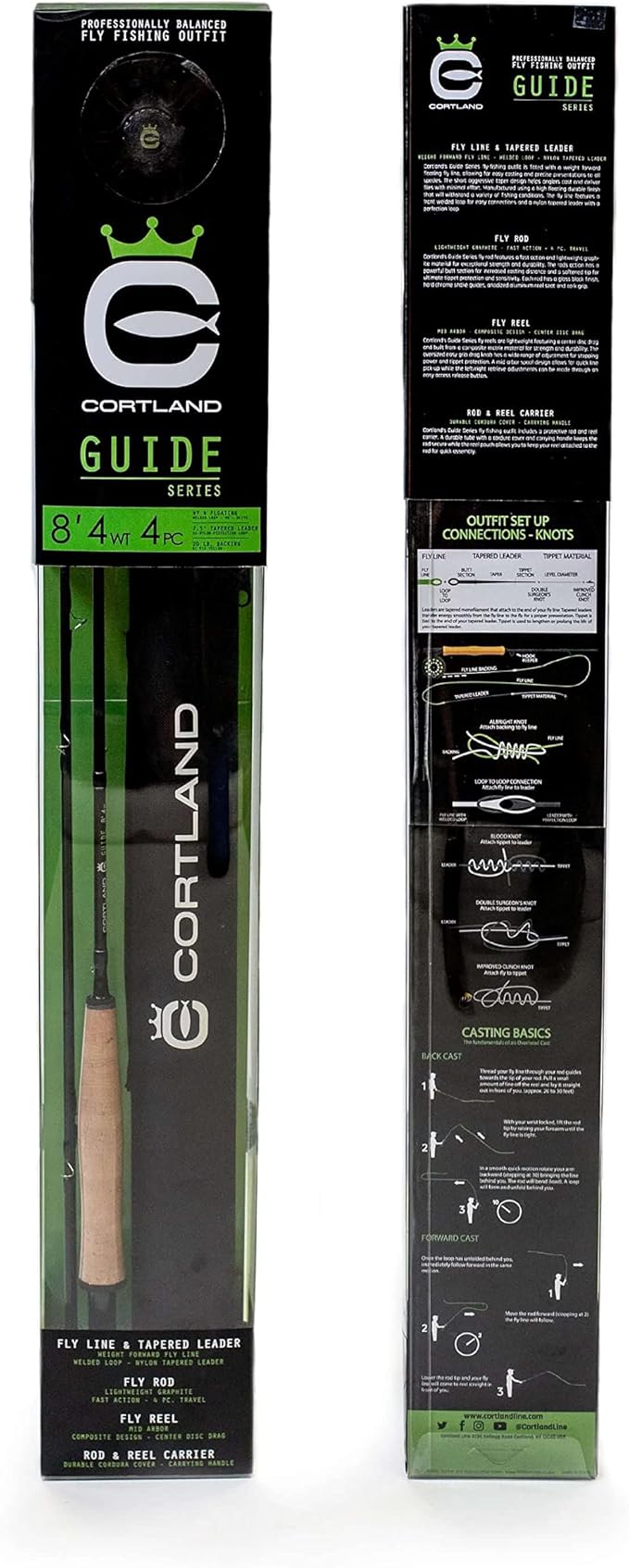 4wt fly rod reel combos clearance Cortland Guide Series 8' 4WT 4-Piece Fly Rod, Reel, Case & Fly Line Co – Up North