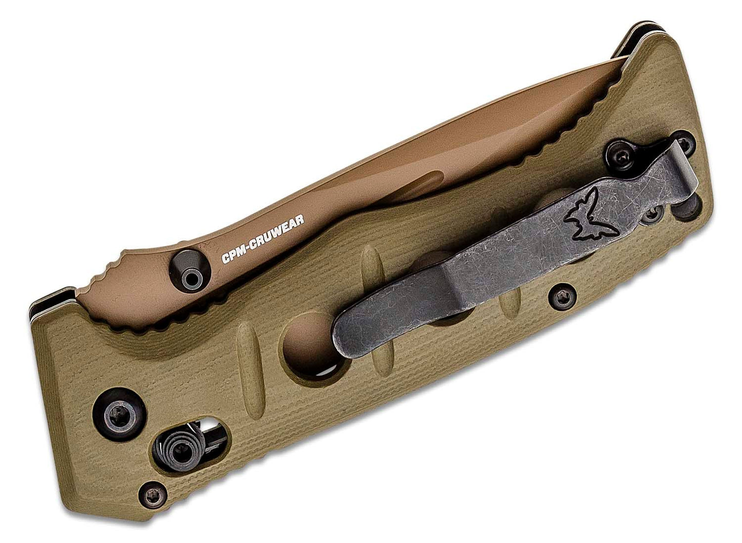 Benchmade 273FE-2 Mini Adamas Flat Earth CPM-CruWear Blade Folding Knife