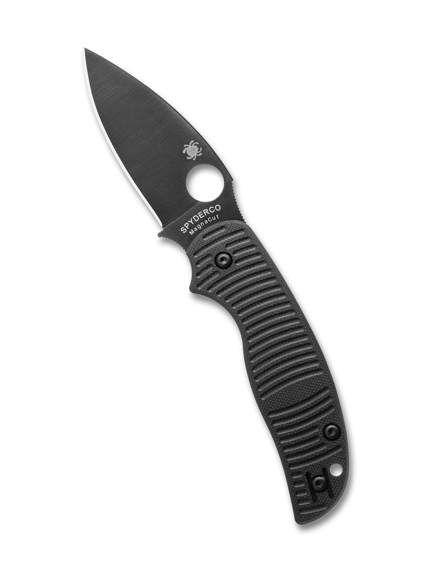 Spyderco Sage 5 SALT Black TICN CPM MagnaCut Black G10 Folding Knife C123GPBKMCBK Taiwan Made Lifetime Warranty