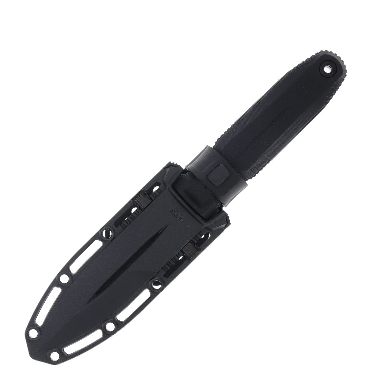 SOG Pentagon FX Blackout Fixed Blade CPM-S35VN Black G-10 4.77" Double Edge Dagger (17-61-01-57)