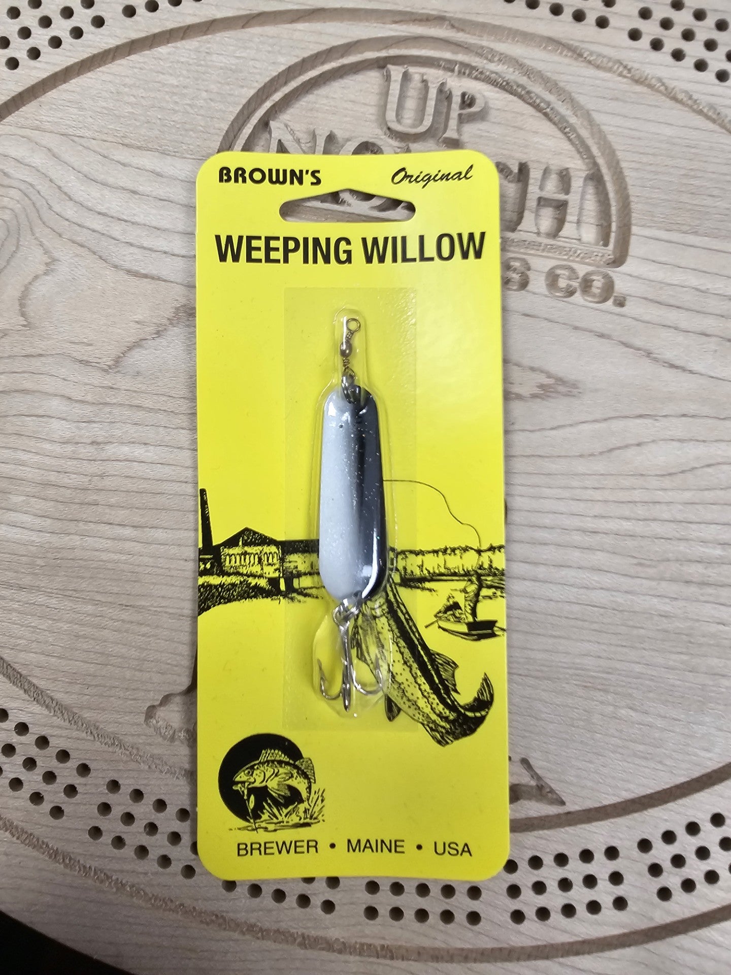 Hal Brown Co. Brown's Original Weeping Willow Smelt Spoon Bait Made in Up North Hal Brown Co. Brown's Original Weeping Willow Smelt Spoon Bait Made in Up North