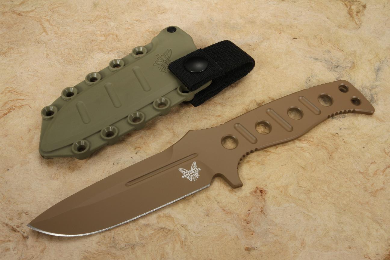 Benchmade 375FE-1 Fixed Adamas Flat Earth CPM-CruWear 4.2" Blade Paracord Handle