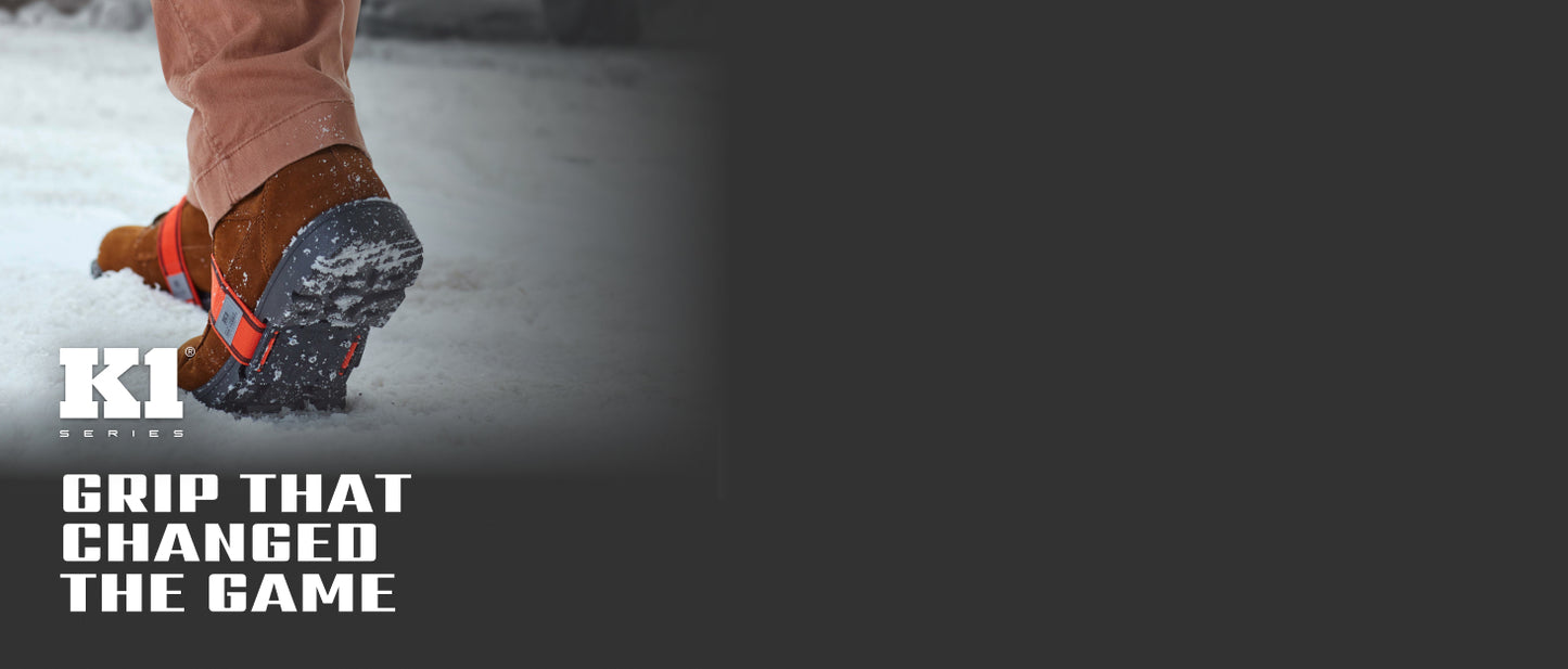 Geroline K1 Mid-Sole Ice Cleats High-Profile Orange K1MID-HP