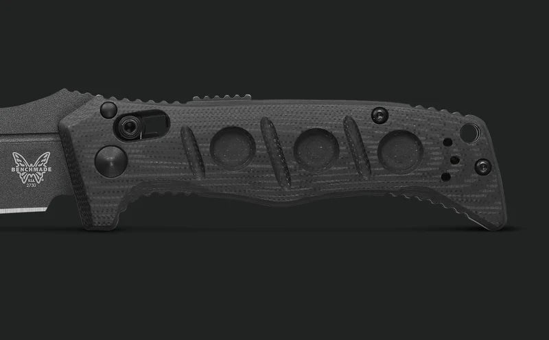 Benchmade 2730GY-1 Mini Auto Adamas CPM-Cru-Wear Black G-10 Handle Folding Auto Knife
