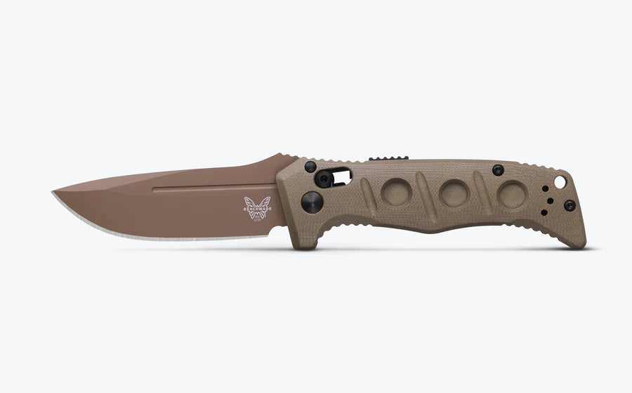 Benchmade 2730FE-2 Mini Auto Adamas CPM-Cru-Wear OD Green G-10 Handle Folding Auto Knife