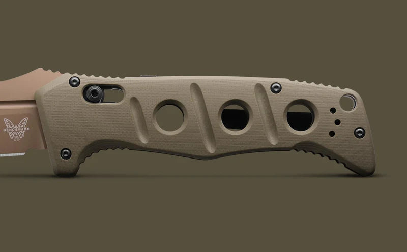 Benchmade 2750FE-2 Auto Adamas CPM-Cru-Wear OD Green G10 Handle Folding Knife