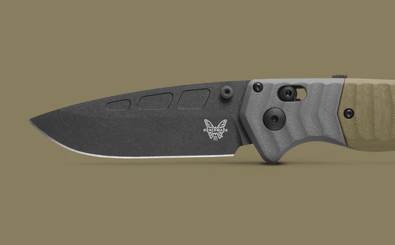 Sale $270 Benchmade 593BK PSK CPM-Magnacut Gray & OD Green G10 Handle Folding Knife