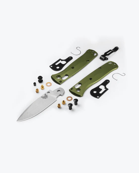 Benchmade 533SL-10 Mini Bugout CPM-S90V Blade Woodland Green 6061-T6 Aluminum Handle Folding Knife