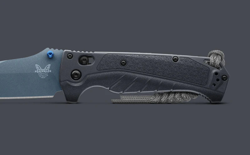 Benchmade 18060BT-01 Adira CPM-MagnaCut Folding Blade Tempest Gray Grivory Handle Water Line