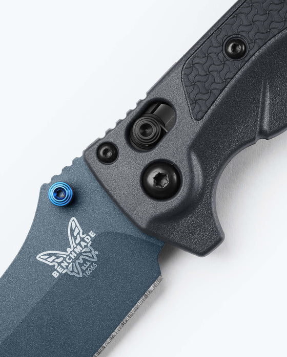 Benchmade 18065BT-01 Mini Adira CPM-MagnaCut Blade Tempest Gray Grivory Handle Folding Knife