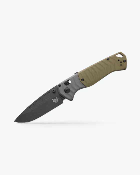 Sale $270 Benchmade 593BK PSK CPM-Magnacut Gray & OD Green G10 Handle Folding Knife