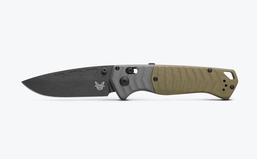Sale $270 Benchmade 593BK PSK CPM-Magnacut Gray & OD Green G10 Handle Folding Knife