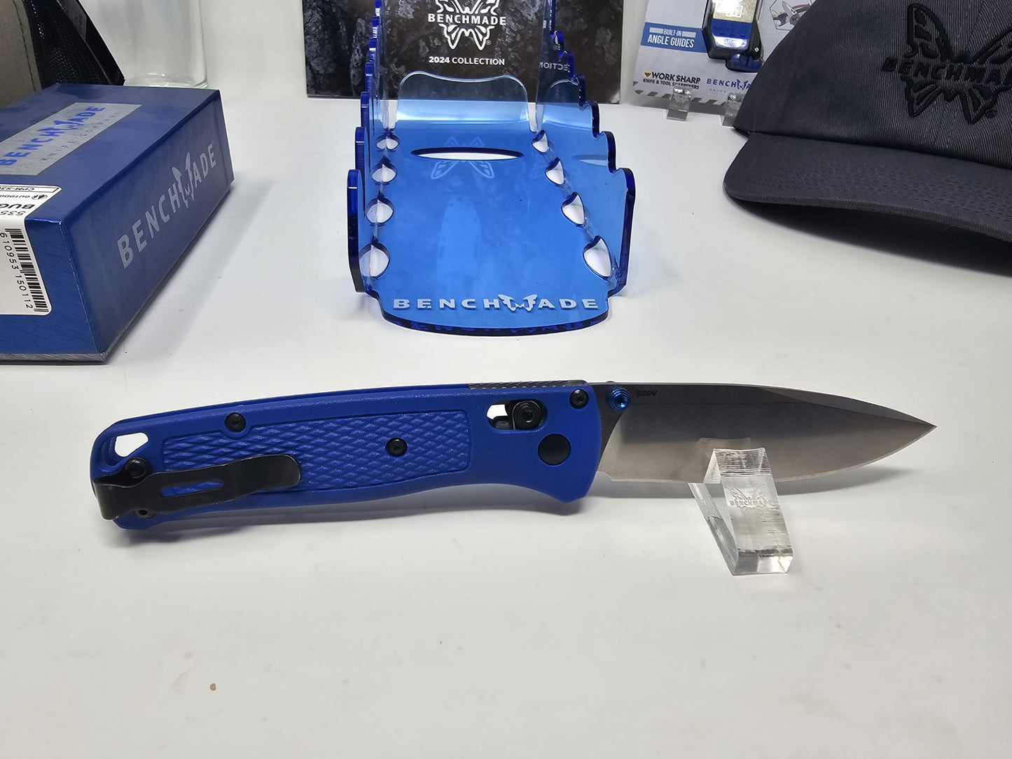 Benchmade 535 Bugout Blue Grivory Handle CPM-S30V Blade Original Bugout
