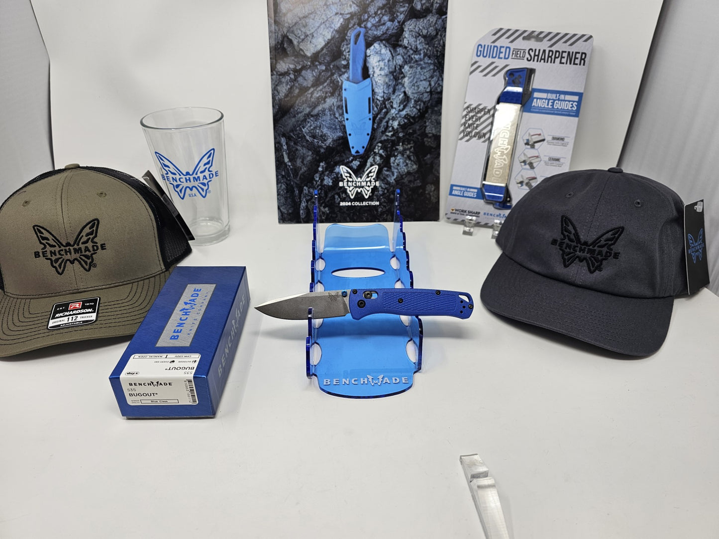Benchmade 535 Bugout Blue Grivory Handle CPM-S30V Blade Original Bugout
