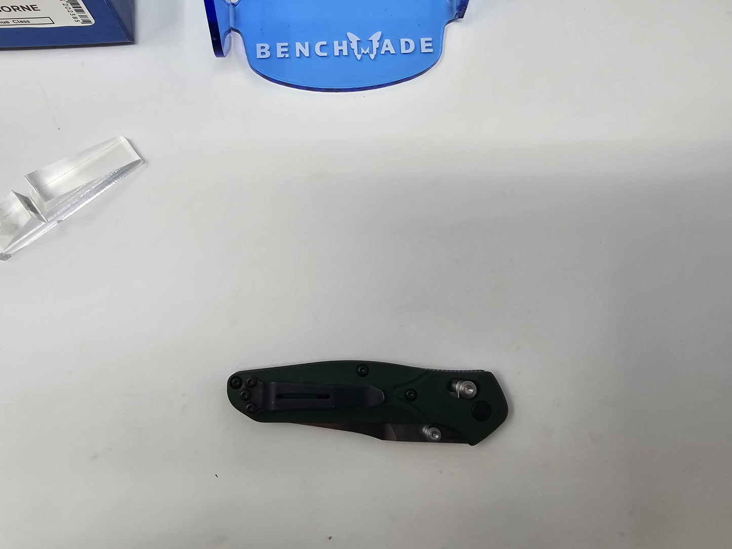 Benchmade 945 Mini Osborne Green Aluminum Handle CPM-S30V Blade Folding Knife