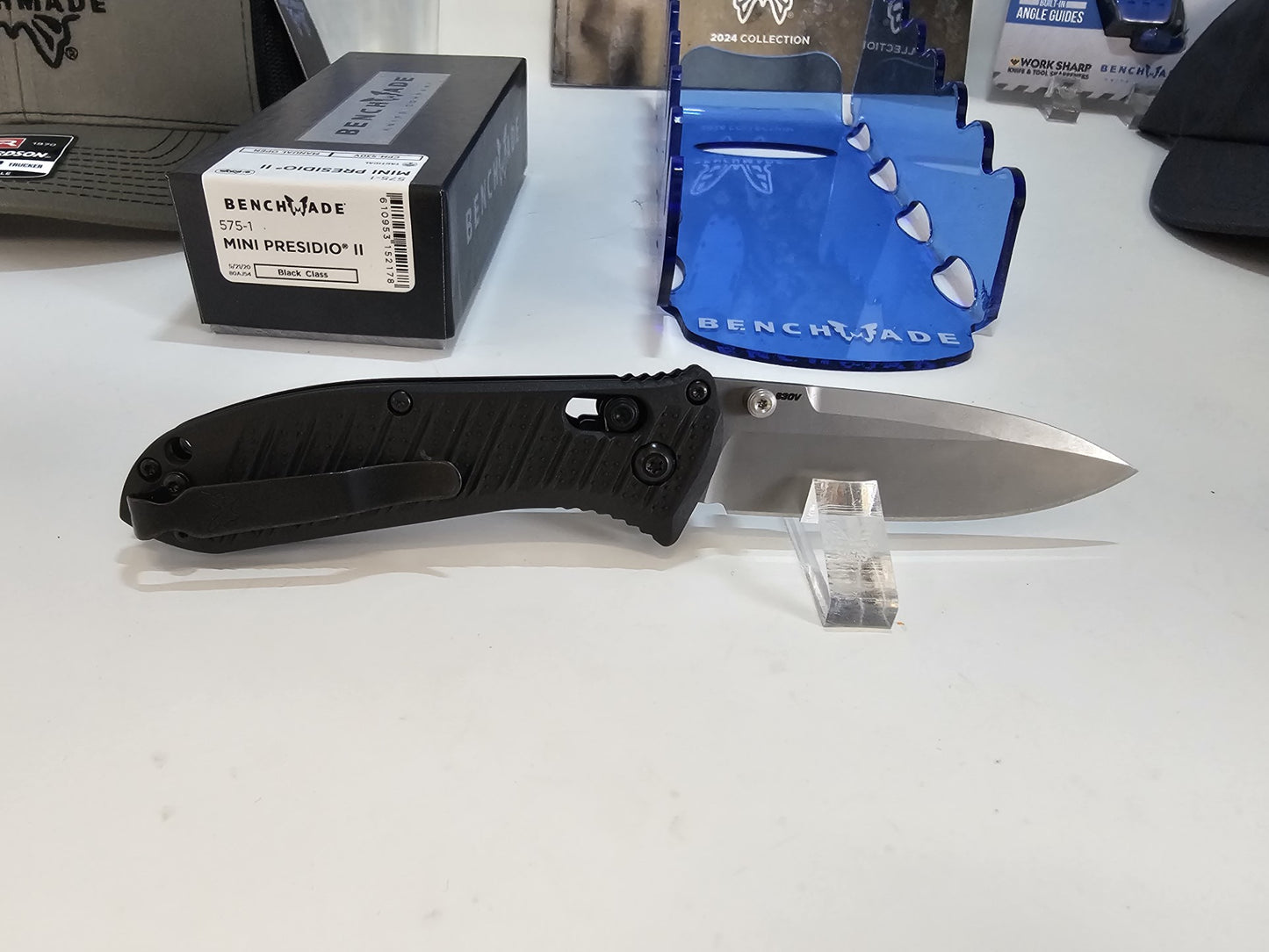 Benchmade 575-1 Mini Presidio II CPM-S30V Blade CF-Elite Handle Folding Knife