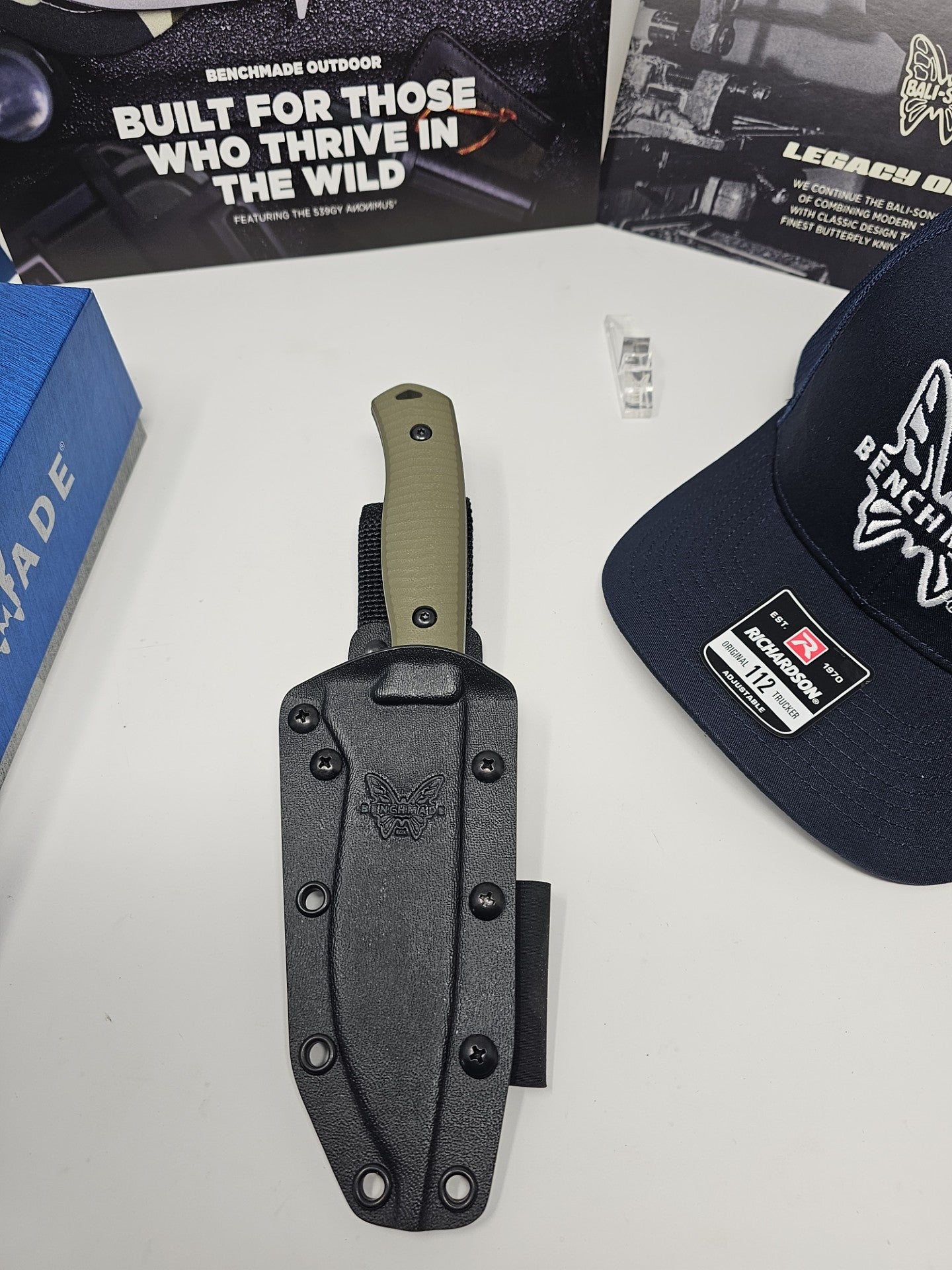 Benchmade 539GY Anonimus OD Green G10 CPM-CruWear Fixed Blade Knife