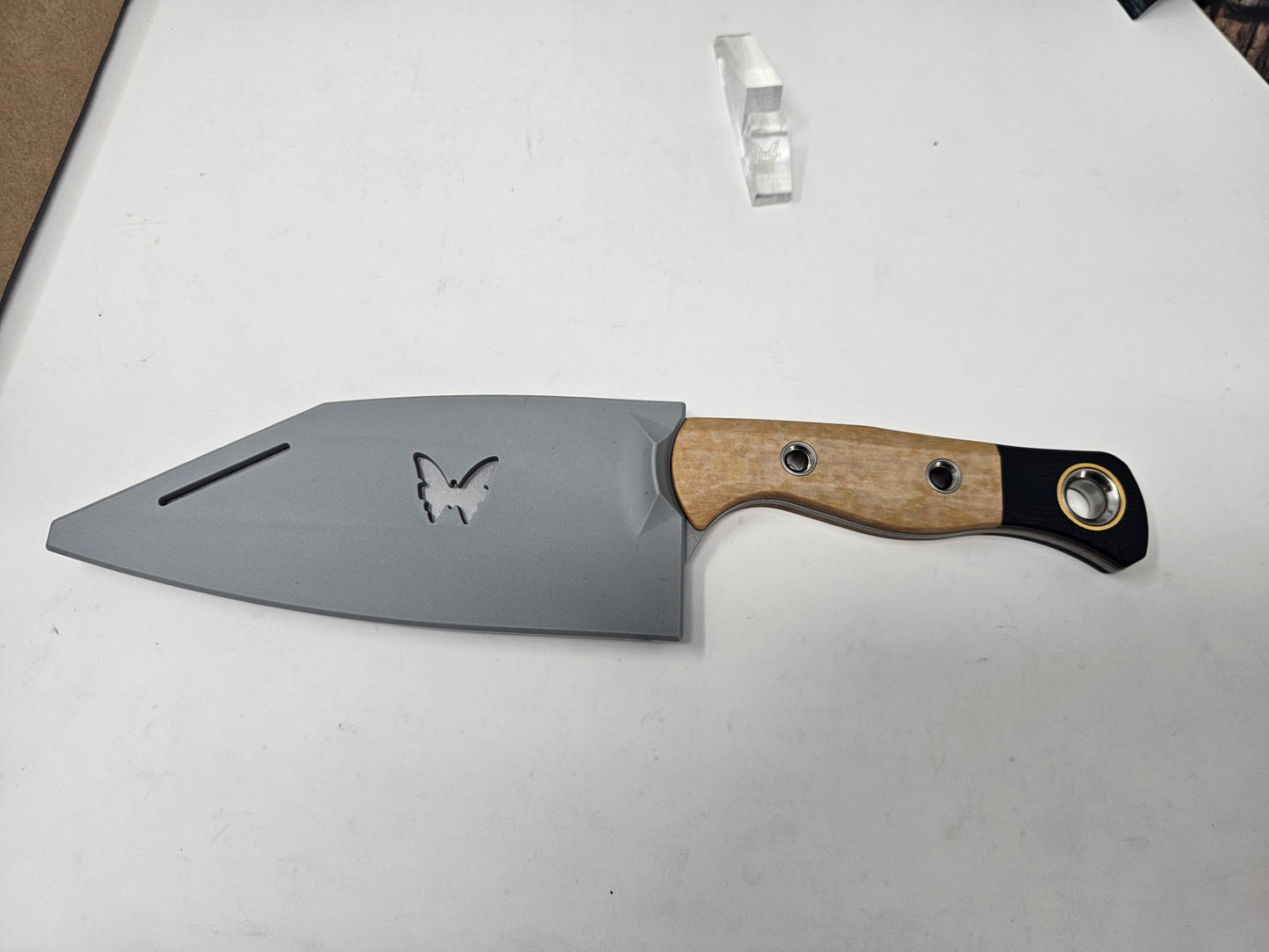 Benchmade 4010-02 Station Knife Maple Richlite & Stonewash CPM154 Kitchen Knife 5.97"