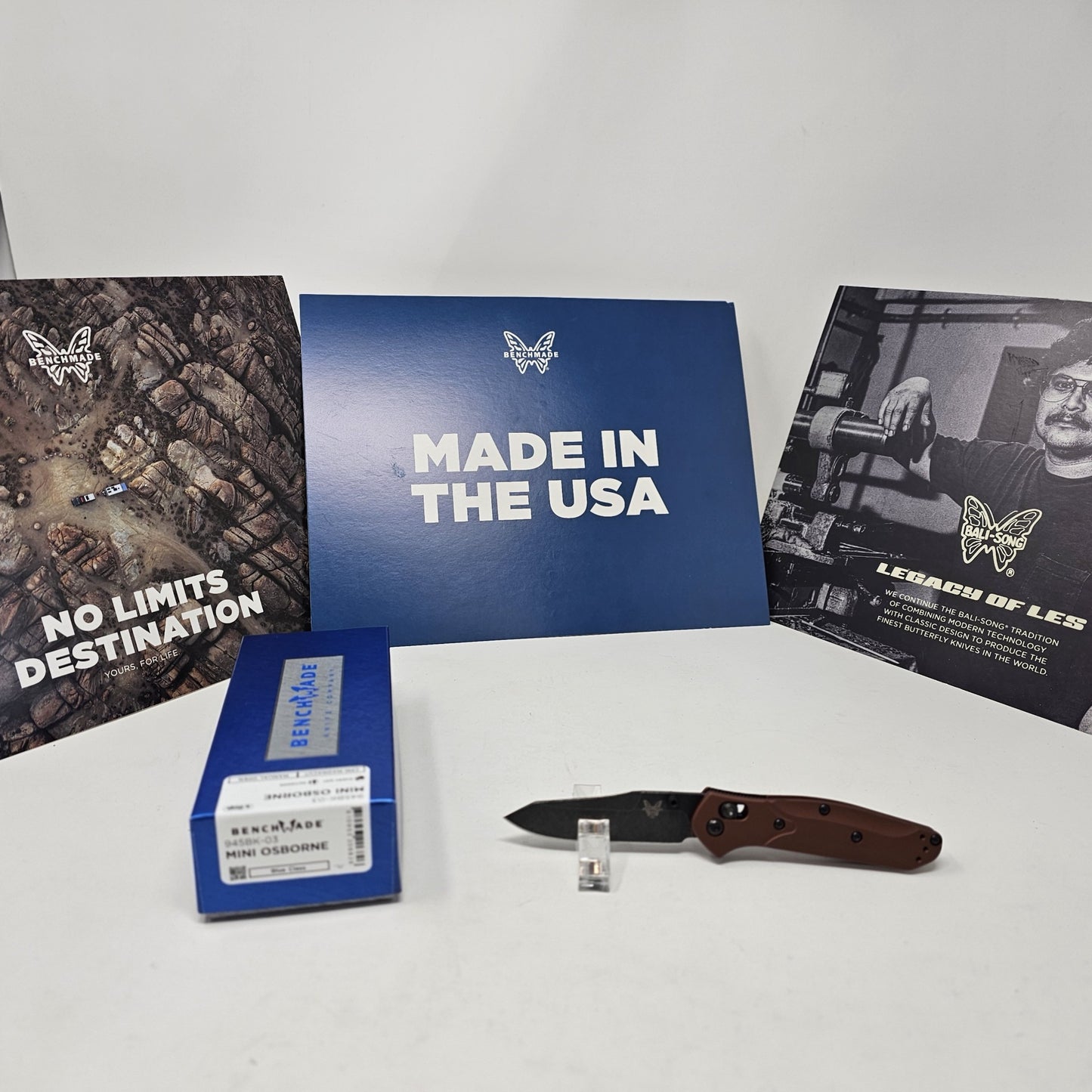 Benchmade 945BK-03 Mini Osborne CPM-MagnaCut Reverse Tanto 6061-T6 Aluminum Folding Knife