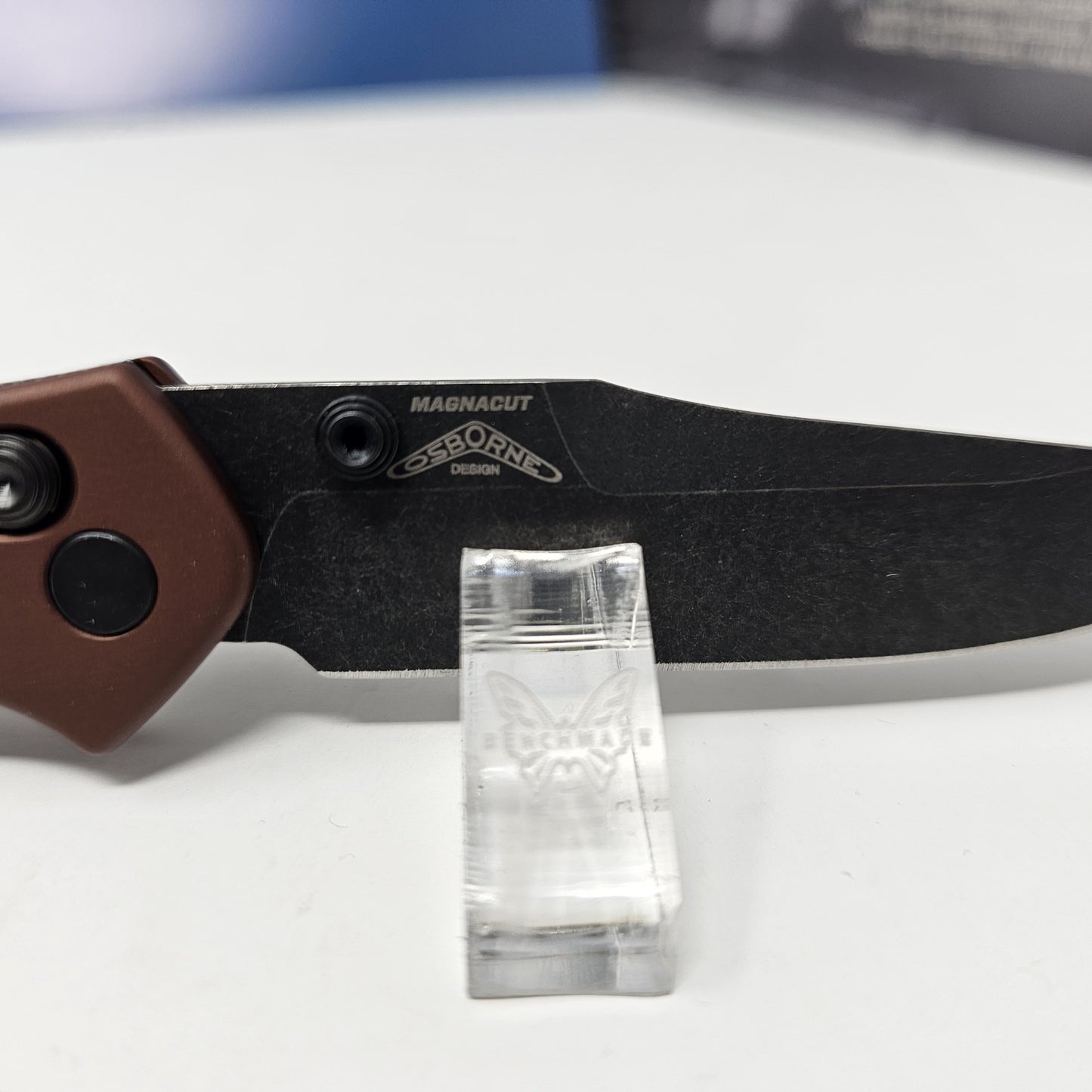 Benchmade 945BK-03 Mini Osborne CPM-MagnaCut Reverse Tanto 6061-T6 Aluminum Folding Knife
