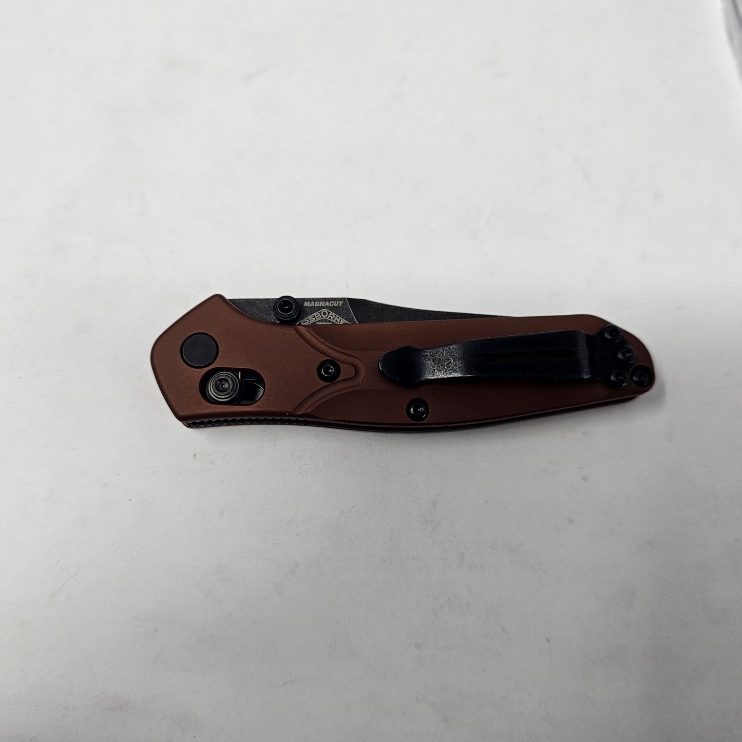 Benchmade 945BK-03 Mini Osborne CPM-MagnaCut Reverse Tanto 6061-T6 Aluminum Folding Knife