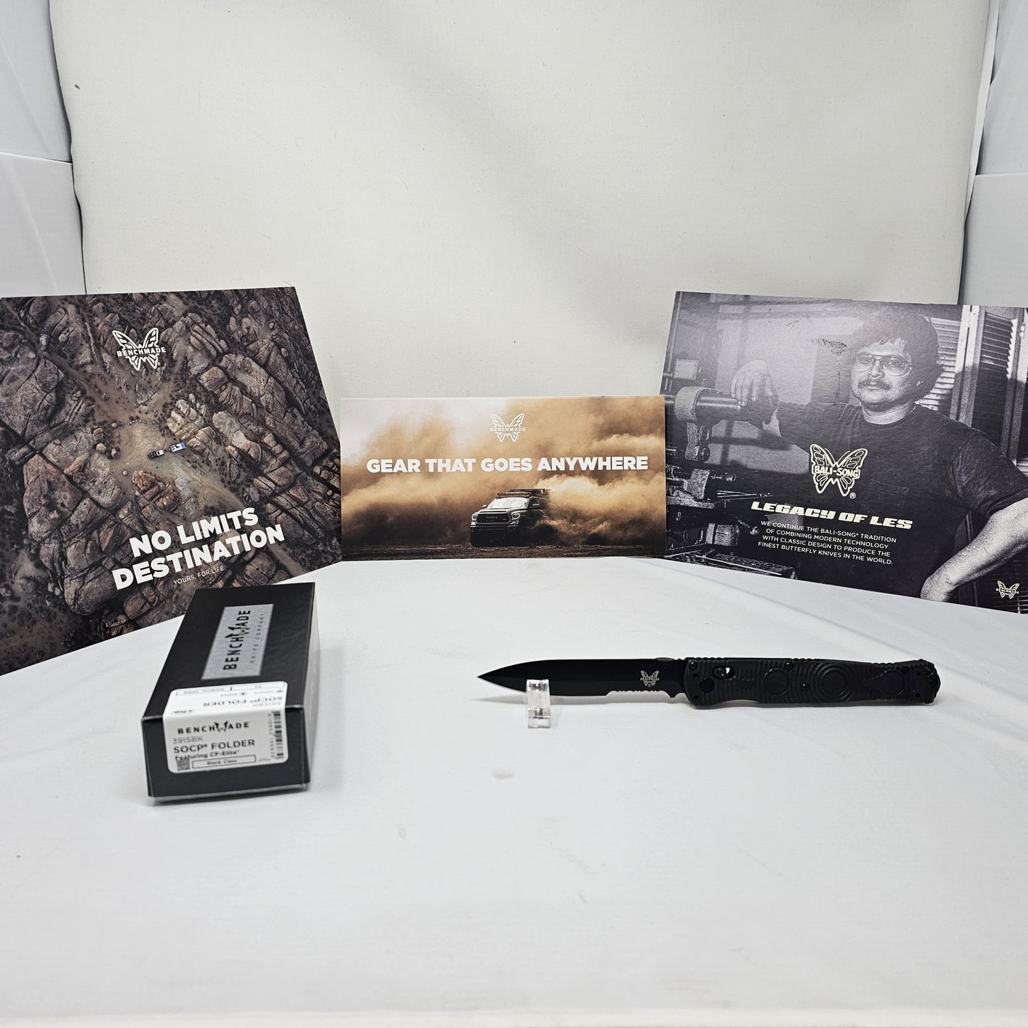Benchmade 391SBK SOCP Tactical Folder Greg Thompson CPM-D2 Blade CF-Elite Handle Black