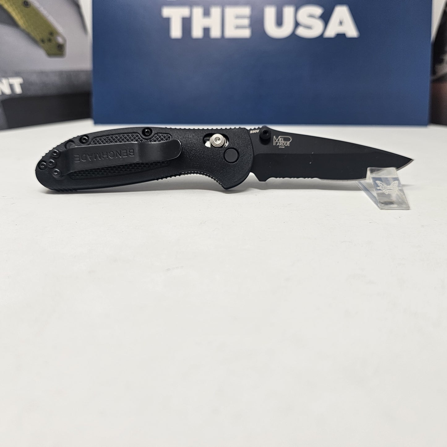 Benchmade 556SBK-S30V Mini Griptilian Serrated CPM-S30V Blade Folding Knife