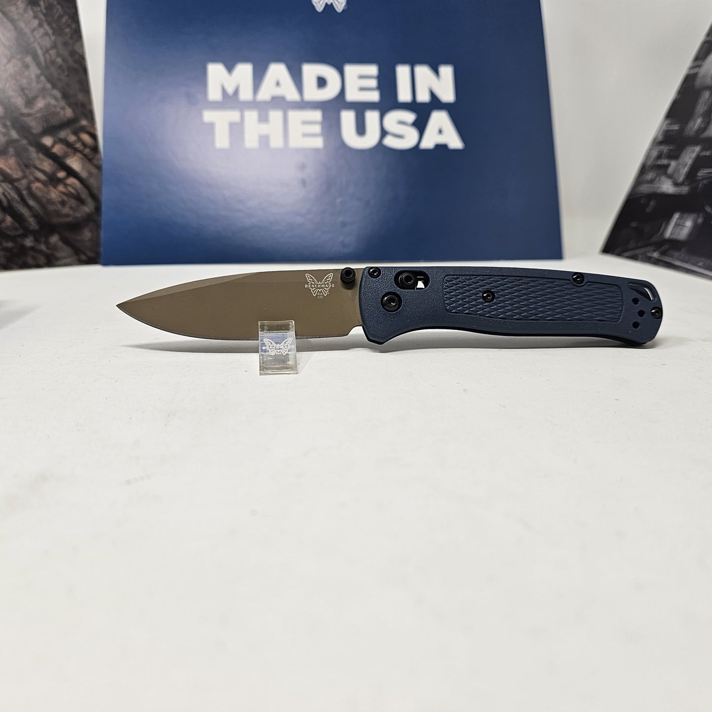 Benchmade 535FE-05 Bugout Crater Blue Grivory Handle CPM-S30V Blade 3.24" NEW