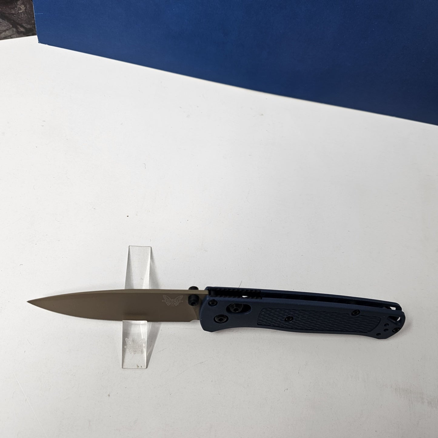 Benchmade 535FE-05 Bugout Crater Blue Grivory Handle CPM-S30V Blade 3.24" NEW