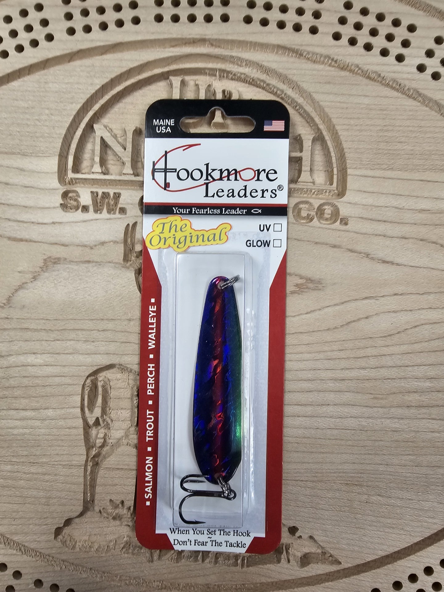 Hookmore Leaders Electric Blue TS2-EBL-06 Casting & Trollling Spoon The Original Size 6 Hook Made in Maine USA