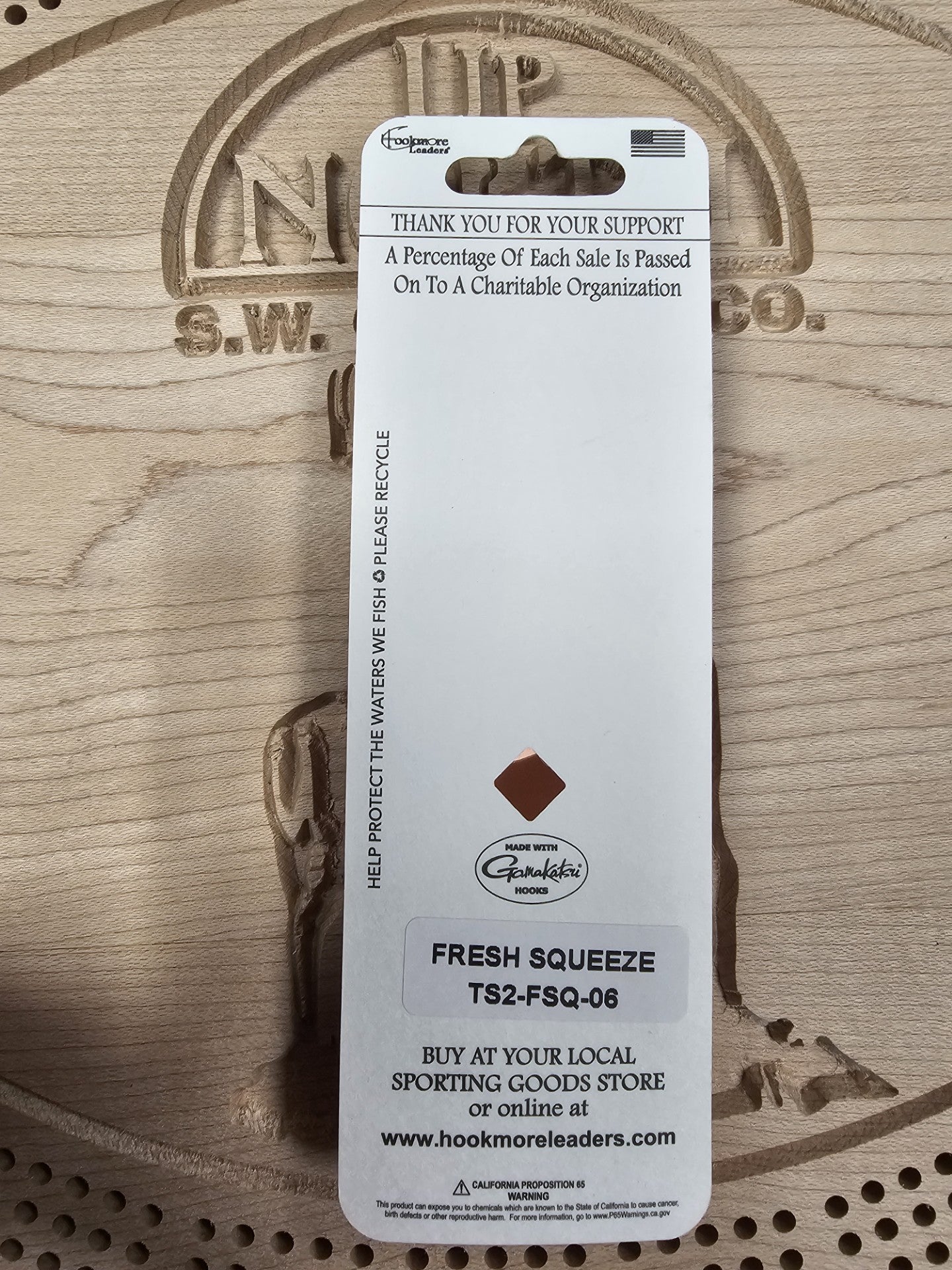 Hookmore Leaders Fresh Squeeze TS2-FSQ-06 Casting & Trollling Spoon Size 6 Hook Made in Maine USA