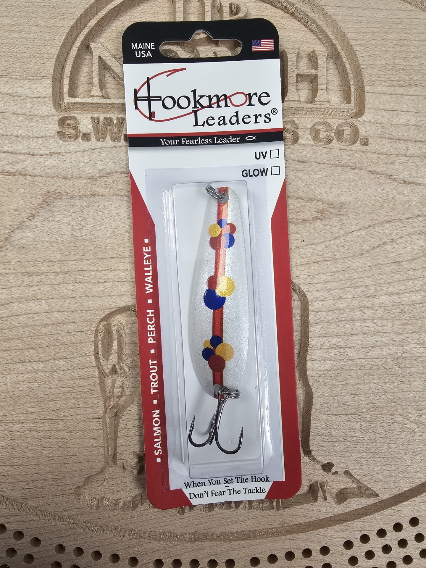 Hookmore Leaders Wonder Bread TS2-WBR-06 Casting & Trollling Spoon Size 6 Hook Made in Maine USA