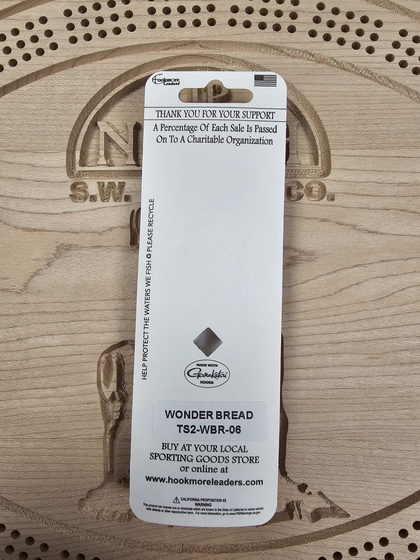 Hookmore Leaders Wonder Bread TS2-WBR-06 Casting & Trollling Spoon Size 6 Hook Made in Maine USA