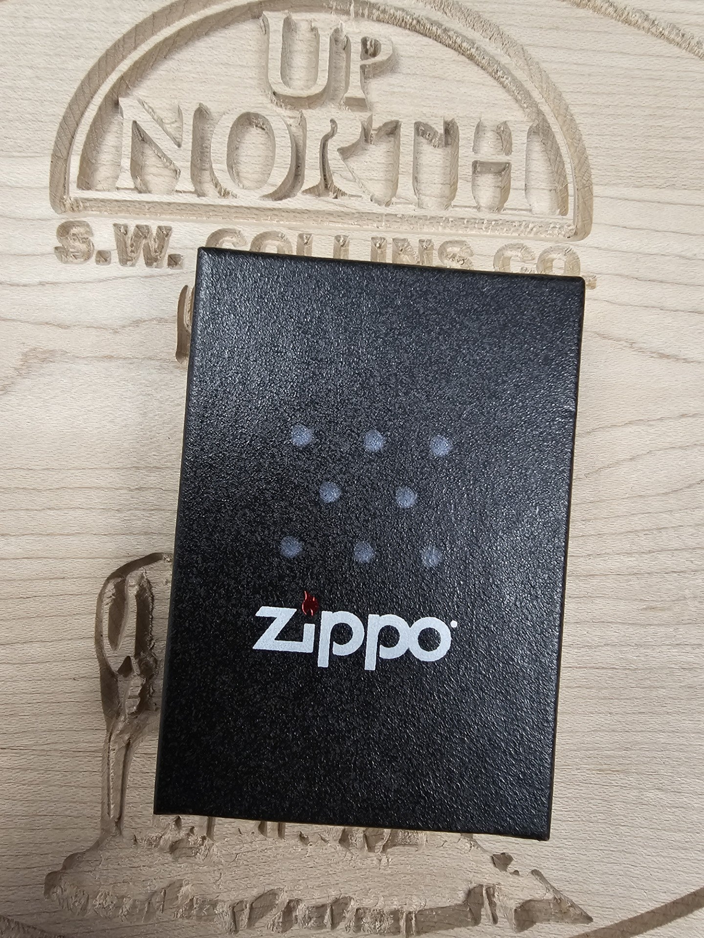 Zippo 236 Black Crackle Matte Black Pocket Lighter Made in USA