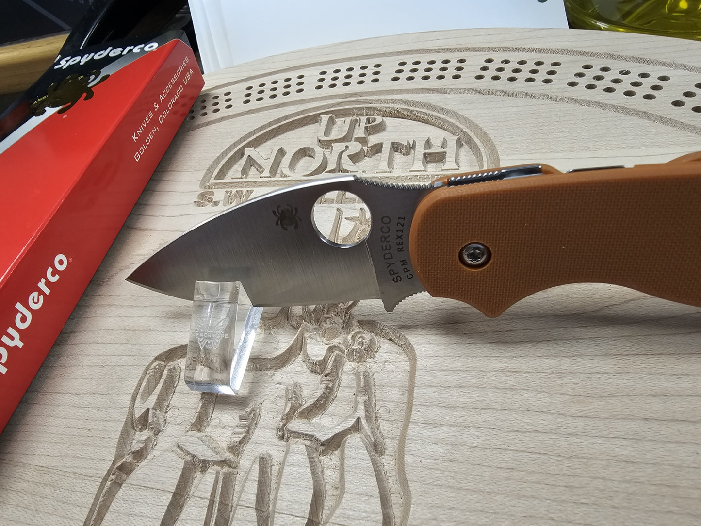 Spyderco Sage 5 CPM REX121 Orange G10 Folding Knife C123GBORP Taiwan Made Lifetime Warranty