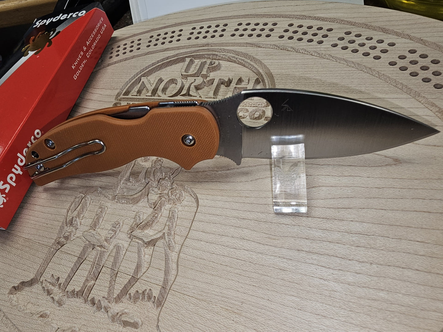 Spyderco Sage 5 CPM REX121 Orange G10 Folding Knife C123GBORP Taiwan Made Lifetime Warranty