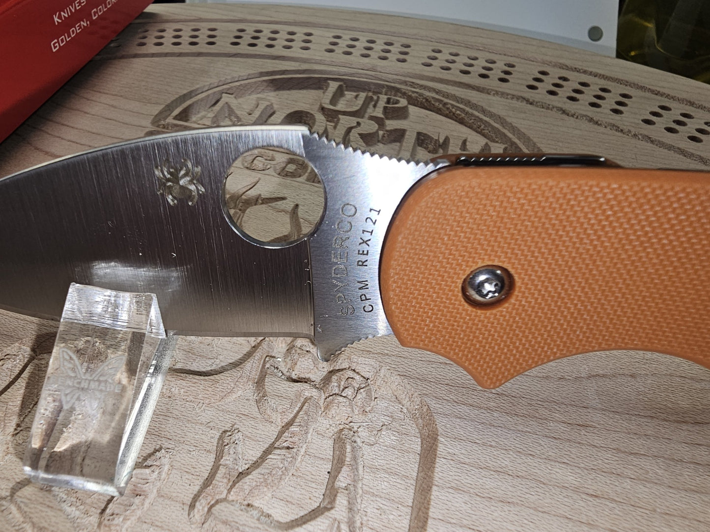 Spyderco Sage 5 CPM REX121 Orange G10 Folding Knife C123GBORP Taiwan Made Lifetime Warranty