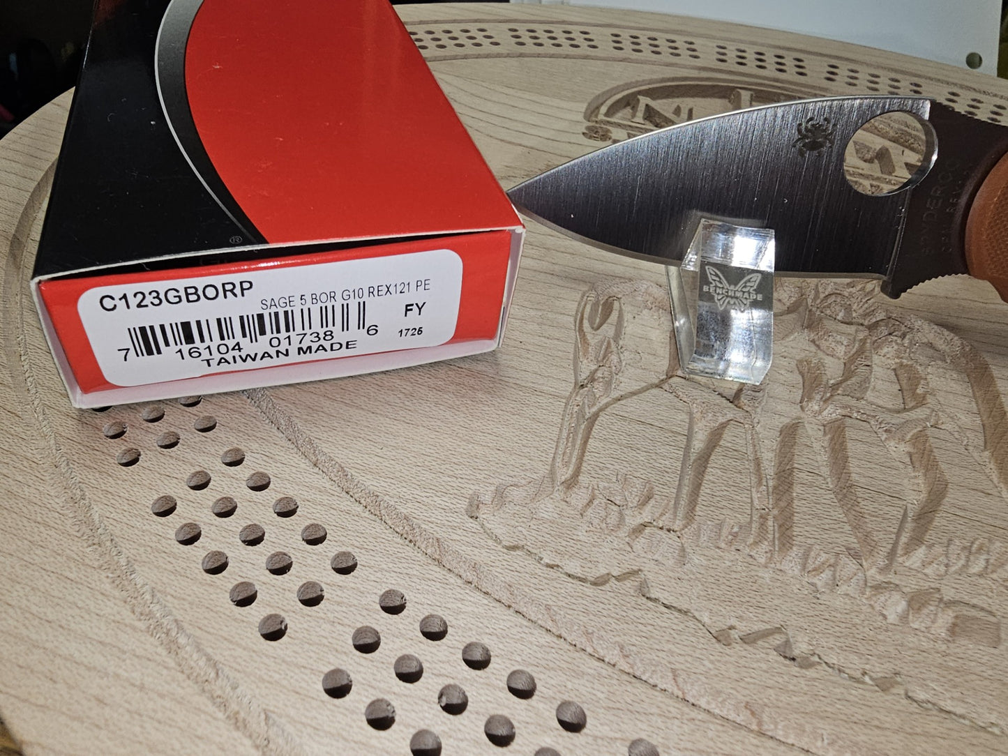 Spyderco Sage 5 CPM REX121 Orange G10 Folding Knife C123GBORP Taiwan Made Lifetime Warranty