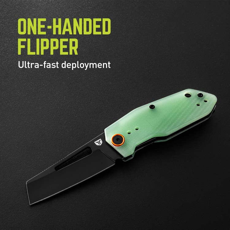 TRUE BERM Cleaver Flipper Knife