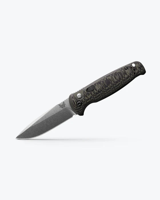 Benchmade 4300-1 CLA CPM-154CM Blade Marbled Green & Black G-10 Handle Auto Knife
